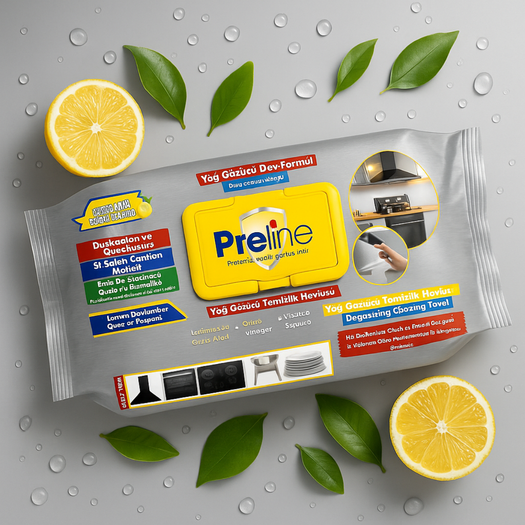 Preline Ontvettingsdoekjes – 24 Pack (2400 Stuks) | Voor Keuken, Oven & Afzuigkap