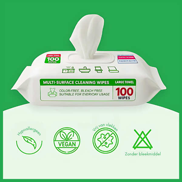 Preline Allesreiniger Doekjes - 12 Pack (1200 stuks) | Voor Alle Oppervlakken