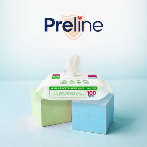 Preline Allesreiniger Doekjes - 1 Pack (100 stuks) | Voor Alle Oppervlakken